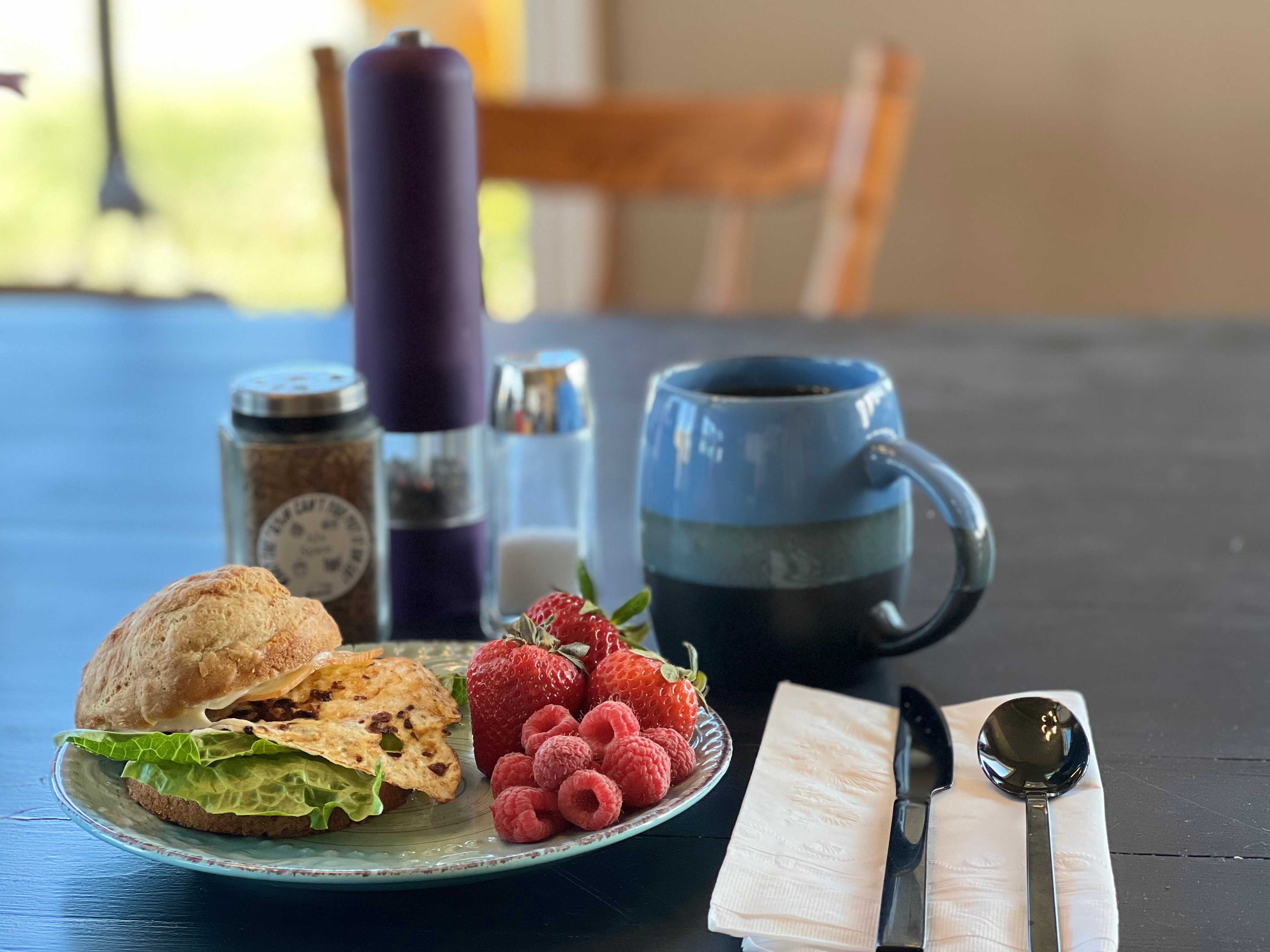 fresh breakfast included at calgary b&b