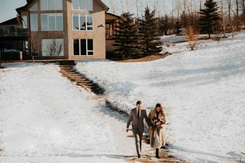 bed and breakfast in calgary being used for small wedding